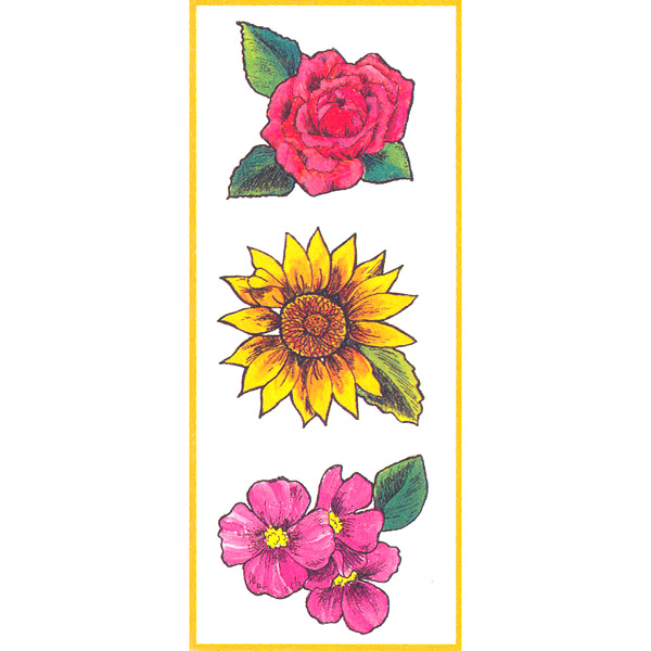 판박이도안(45511)-Rose, Sunflower&Dogwood(특가판매)