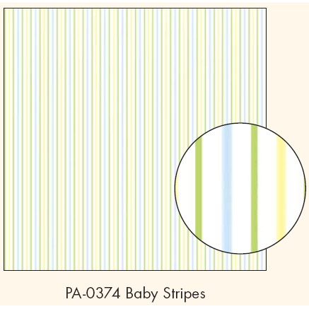 Vellum(반투명지) PA-0374 Baby Stripes[특가판매]