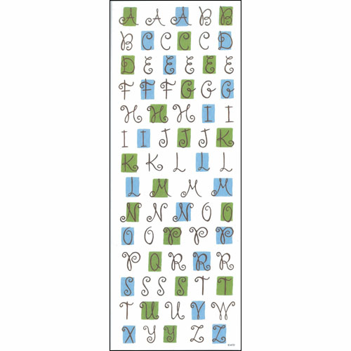 스티커:ST-0463 Recipe Alphabets[특가판매]
