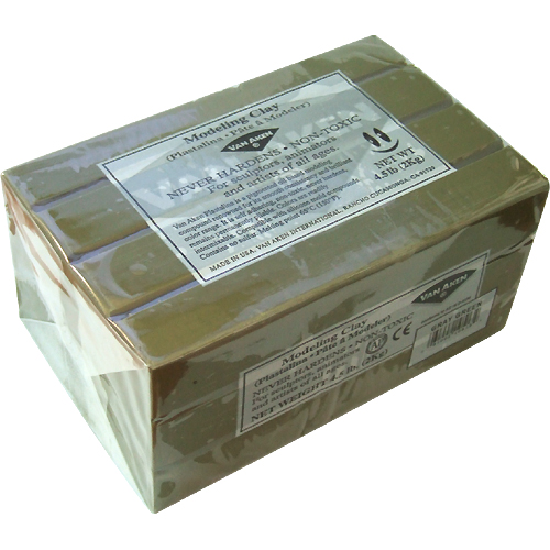 [특가판매]Plastalina(칼라유점토) 4.5 LB(2kg)-Gray Green
