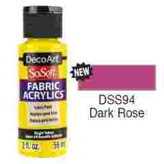 SoSoft Fabric Color-2oz(59ml)-DSS94-Dark Rose