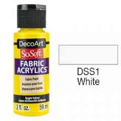 SoSoft Fabric Color-2oz(59ml)-DSS01-WHITE