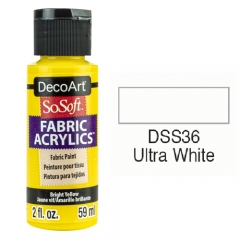 SoSoft Fabric Color-2oz(59ml)-DSS36-ULTRA WHITE