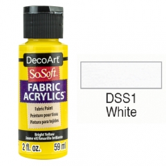 SoSoft Fabric Color-2oz(59ml)-DSS01-WHITE