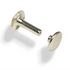 1275-21 Rapid Rivets Large Brass Plated 1000/pk
