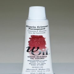 [특가판매]W-Oil (Water Mixable Oil Color) 37ml S3: 7418 Permanent Alizarin Crimson