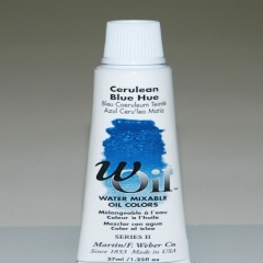 [특가판매]W-Oil (Water Mixable Oil Color) 37ml S2: 7408 Cerulean Blue Hue