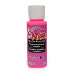 Glamour Dust Glitter Paints-DGD23 Neon Pink-2oz(59ml)