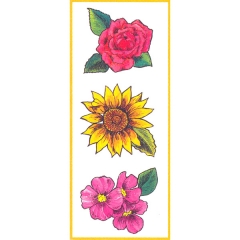 판박이도안(45511)-Rose, Sunflower&Dogwood(특가판매)