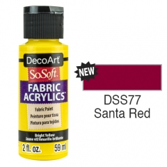 SoSoft Fabric Color-2oz(59ml)-DSS77-Santa Red
