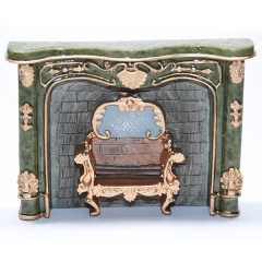 [거실&침실용품]859/1 Green Marble Fireplace With Decoration