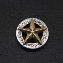 11373-39 3-D Texas Star Concho 1-1/2`` (38 mm)