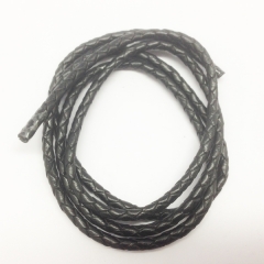 11234-01 Leather Bolo Cord-Black