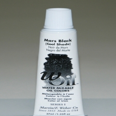 [특가판매]W-Oil (Water Mixable Oil Color) 37ml S1: 7415 Mars Black (Cool Shade)