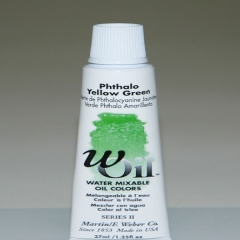 [특가판매]W-Oil (Water Mixable Oil Color) 37ml S2: 7424 Phthalo Yellow Green