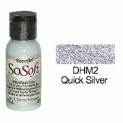 SoSoft Fabric Color-1.15oz(29.6ml)-DHM2-Quick Silver Glitter