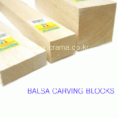 7004 발사특수무늬-발사 블럭 Balsa Carving Blocks 25.4x51x300mm(1x2x12＂)-1개 Pack
