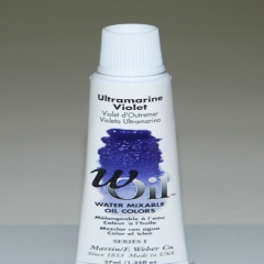 [특가판매]W-Oil (Water Mixable Oil Color) 37ml S1: 7412 Ultramarine Violet