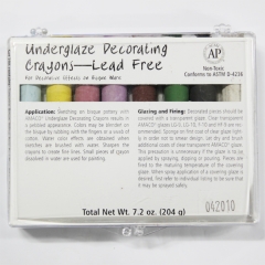 [특가판매]CR208- Underglaze Chalk Crayons - LEAD FREE(8SET)