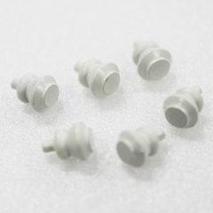 1115-White Enameled Knob 6pcs.-미니어쳐용