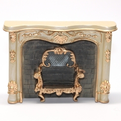 [거실&침실용품]859/5 Cream Marble Fireplace Decorated