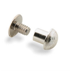 7400-02 Engraved Domed Screw Post 1/4`` (0.6 cm) Post