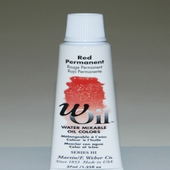 [특가판매]W-Oil (Water Mixable Oil Color) 37ml S3: 7419 Permanent Red