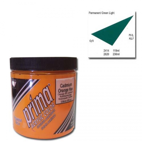 (특가판매)Prima® Acrylic Colors 236ml - 2820 PERM GREEN LT