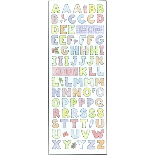 스티커:ST-0060 Fabric Alphabet[특가판매]