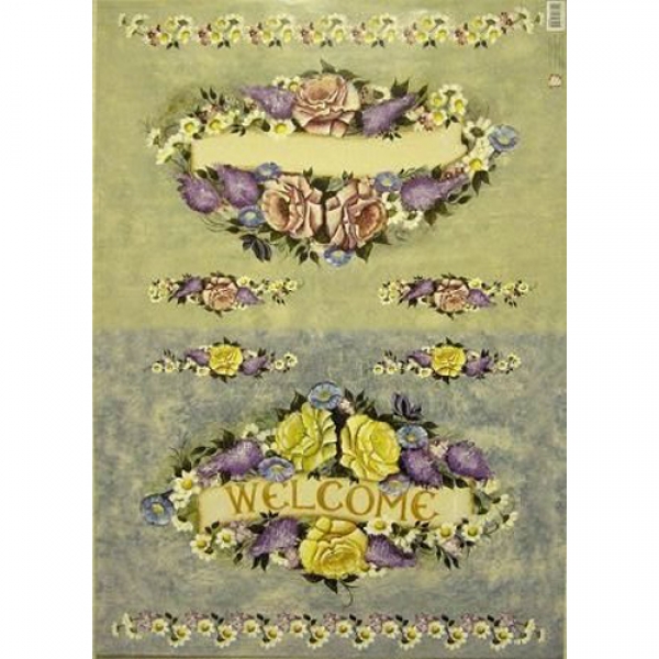 VG321 Welcome Flowers(50*70cm) - 021